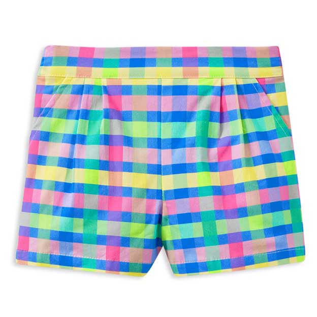 Milky Picnic Check Short